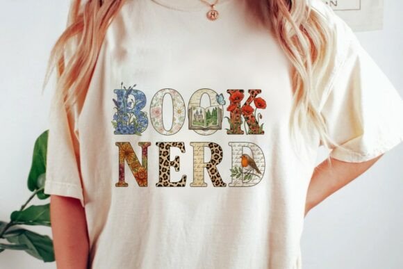 Download Vintage Floral Leopard Book Nerd Png - Png Collection