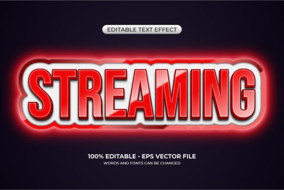 Download 3D Live Streaming Text Effect - Live stream Collection