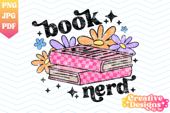 Download Book Nerd Distressed Sublimation PNG - Png Collection