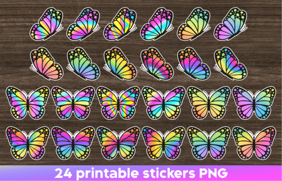 Download Butterfly Sticker Printable Stickers Png - Png Collection