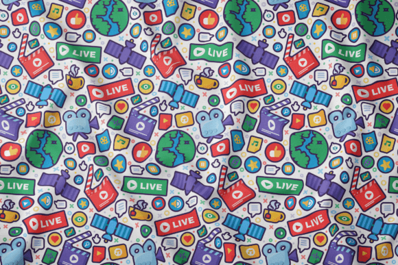 Download Live Streaming Seamless Pattern - Live stream Collection