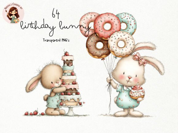 Download 64 Birthday Bunny PNG Clipart - Png Collection